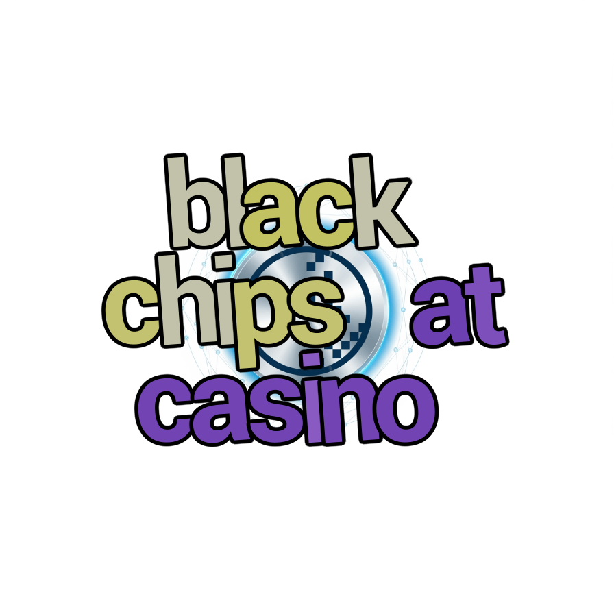 black chips at casino